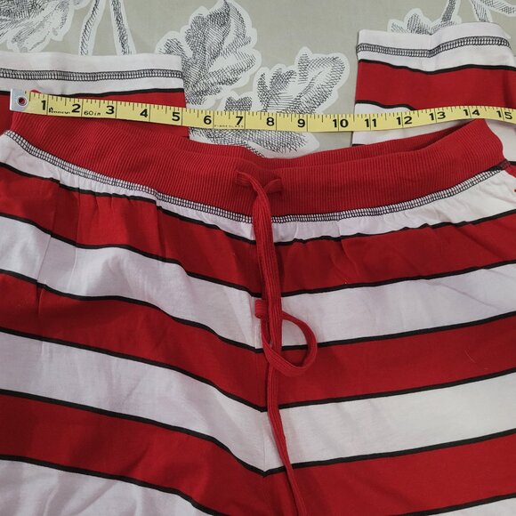 Eddie Bauer Holiday Red & White Striped 100% Cotton Sleep Set Size Medium NWT - Picture 8 of 10